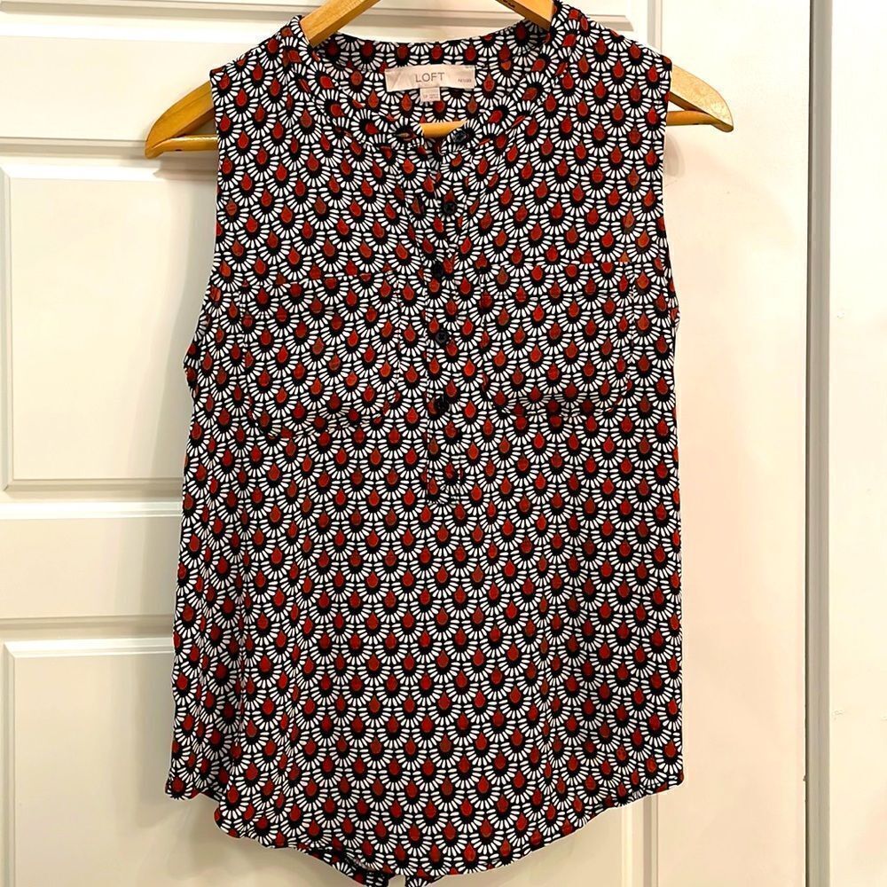 Ann Taylor Petite Button Blouse